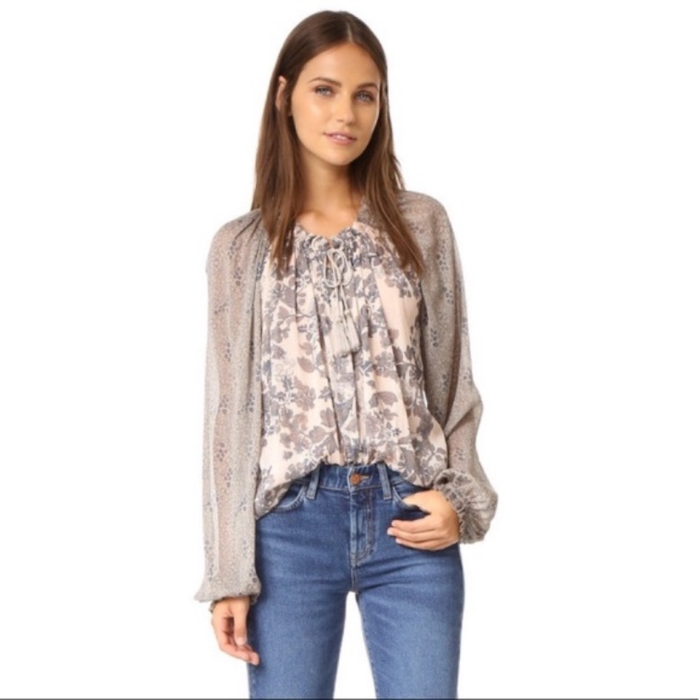FREE PEOPLE / HENDRIX FLORAL BLOUSE